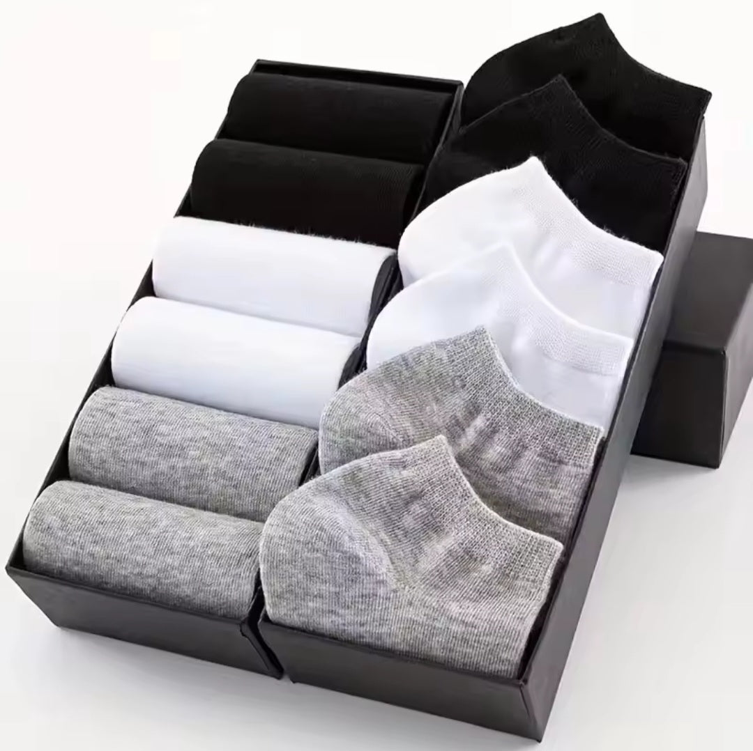 Cotton Low Cut Socks - 3 Pairs Box