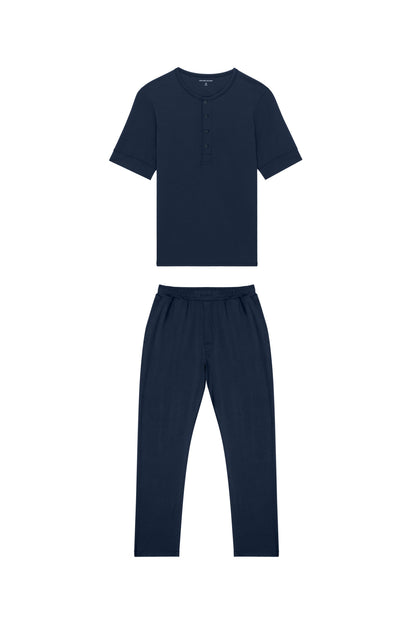 Premium Pyjama Henley Tee Set