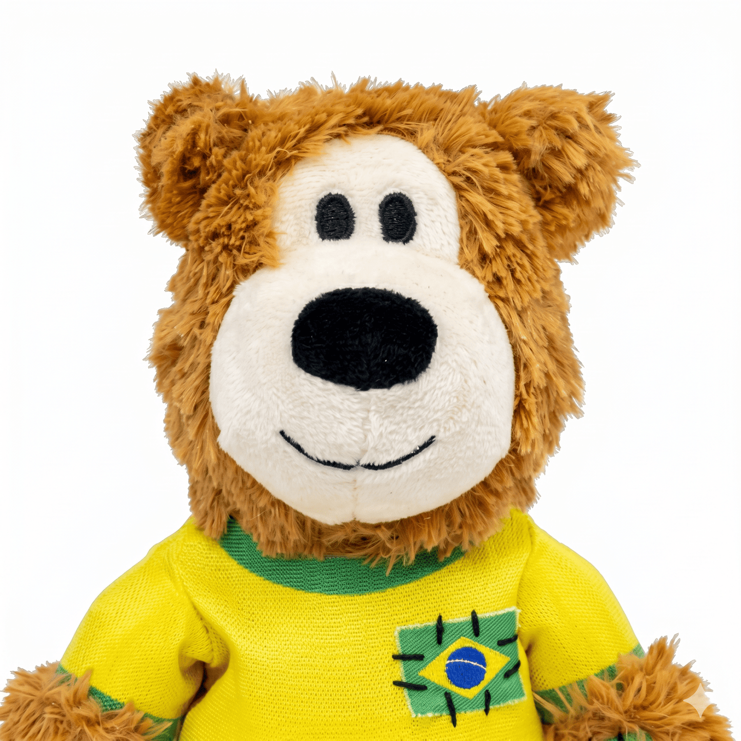 Kong Wild Knots Urso Brasil — Brinquedo de Pelúcia com Corda para Cães de Mordida Leve a Moderada