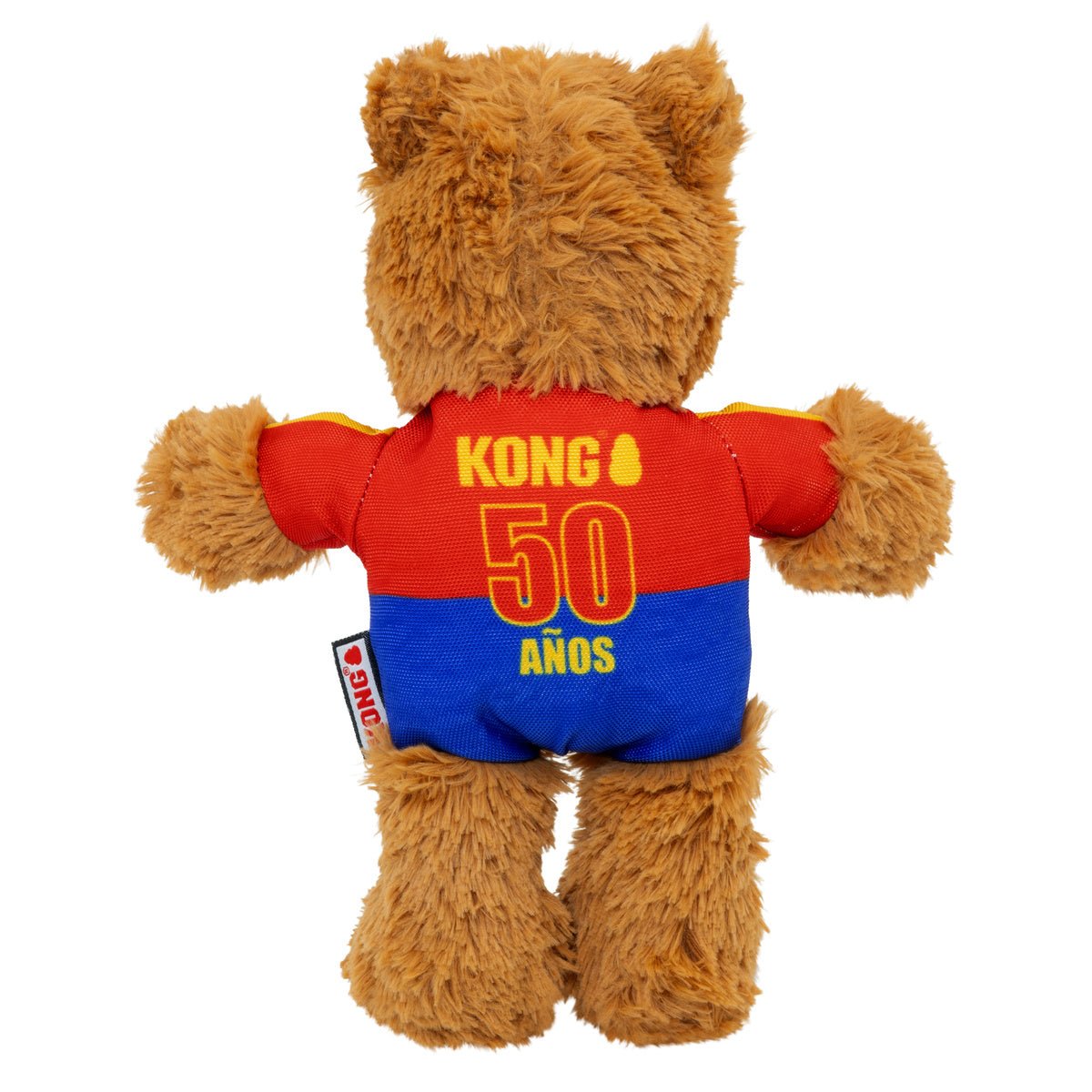 Kong Wild Knots Urso Espanha — Brinquedo de Pelúcia com Corda para Cães de Mordida Leve a Moderada