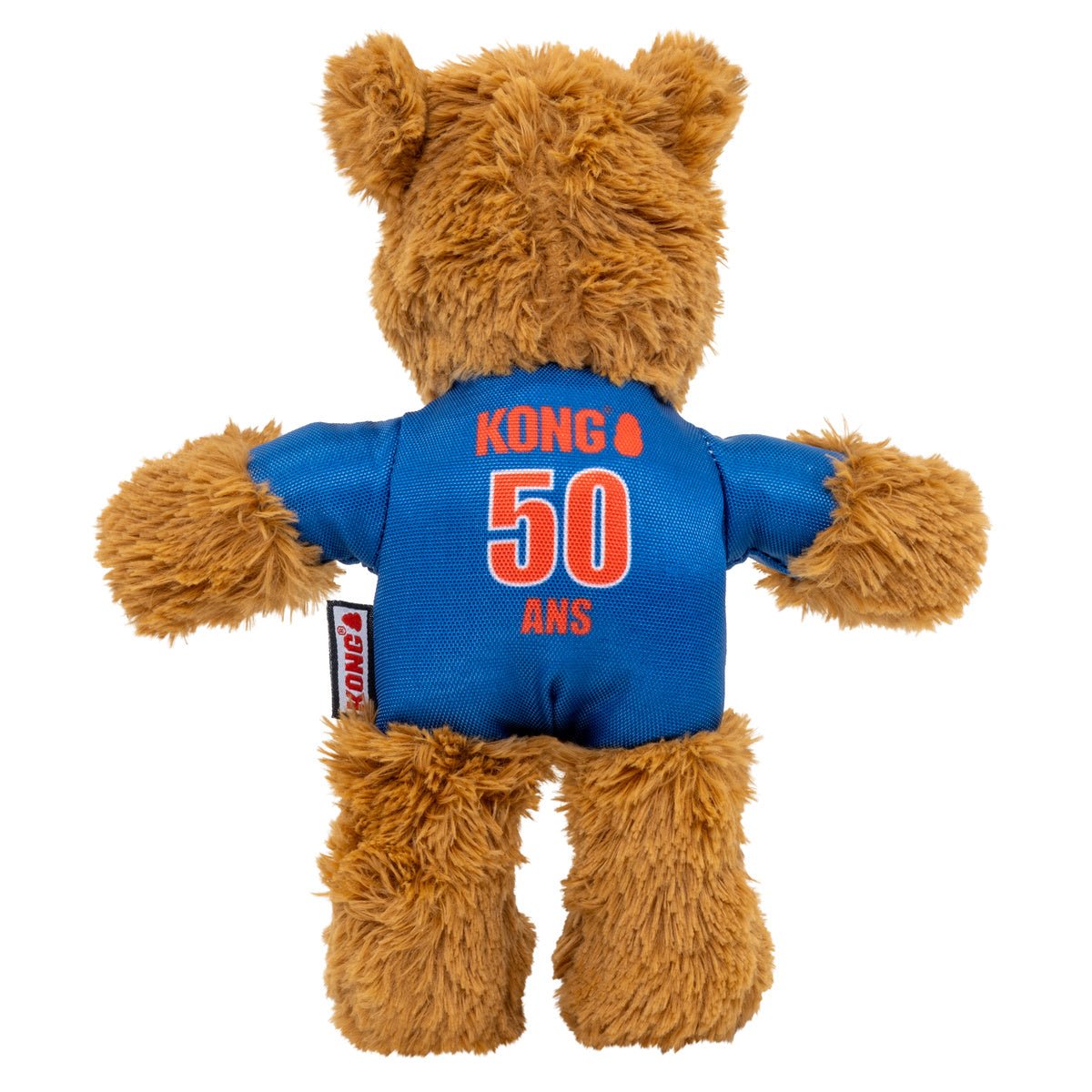 Kong Wild Knots Urso França — Brinquedo de Pelúcia com Corda para Cães de Mordida Leve a Moderada