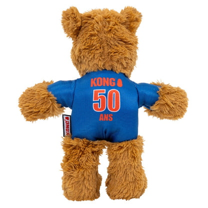 Kong Wild Knots Urso França — Brinquedo de Pelúcia com Corda para Cães de Mordida Leve a Moderada